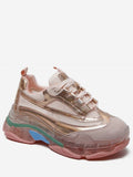 Fancy Matching Flat Platform Sneakers