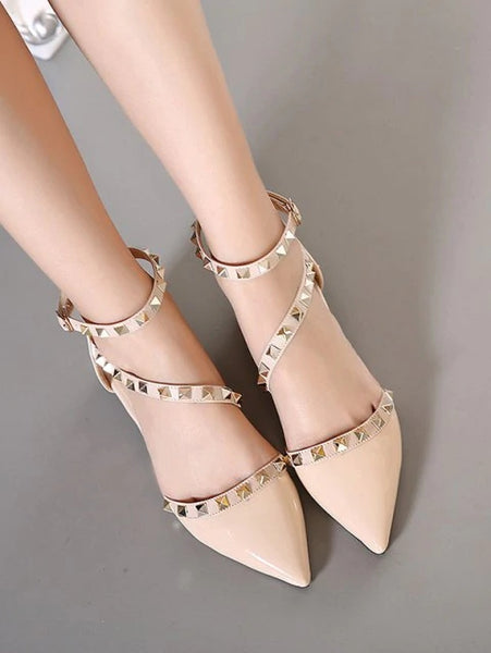 Point Toe Flat Sandals