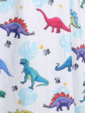 Plus Size Dinosaur Print Fit and Flare Dress