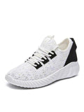 Low Heel Sneakers  Knitted Mesh Breathable Flat Bottom Non-Slip Shoe
