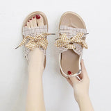 Impressive Bottom Latticed Female Sandals