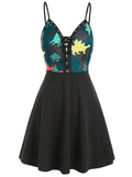 Pretty  Lace Up Cami Dress