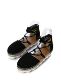 Elegance Toe Lace Up Espadrille Sandals