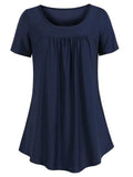 Fashion Hem Pleated Tunic