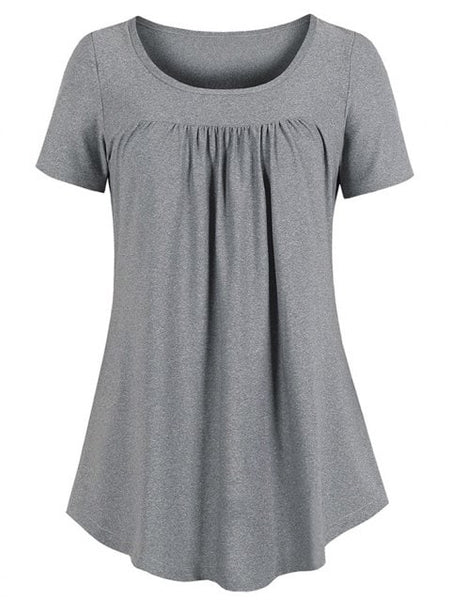 Fashion Hem Pleated Tunic