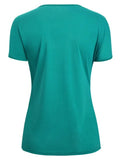Fashion  Front Two Tone Faux Twinset Tee