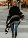 High-neck Knitting Sweater Cover-Ups Tops