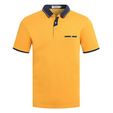 Cotton Solid Color Short Sleeve Casual Tops Summer Polo Shirt Soft Knitted 