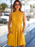 Ginger Bohemia Sleeveless Bandage Mini Dresses