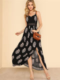 Long Sexy Bohemia Printed Hollow Dresses