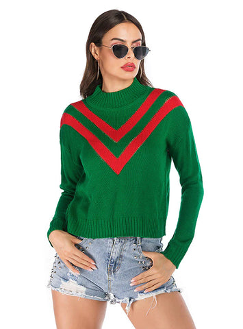 FASHION PULLOVER TURTLE NECK SWEATER