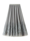 RETRO TEMPERAMENT GAUZE SKIRT