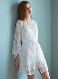 SILK SLING NIGHTGOWN TWO-PIECE SUIT