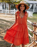 V-NECK SEXY LEISURE HOLIDAY DRESS
