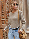 TURTLENECK NECK BOTTOMING LOOSE KNIT SWEATER