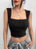 SEXY SOLID COLOR TUBE TOP VEST TOP