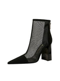 SPLICING POINTED MESH HOLLOW SHORT TUBE COOLING BOOTS