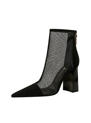 SPLICING POINTED MESH HOLLOW SHORT TUBE COOLING BOOTS
