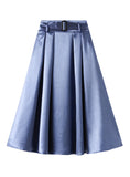 HIGH WAIST BIG SWING UMBRELLA SKIRT