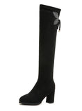 OVER-THE-KNEE BOOTS STRETCH CLOTH BOOTS