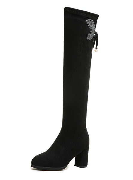 OVER-THE-KNEE BOOTS STRETCH CLOTH BOOTS
