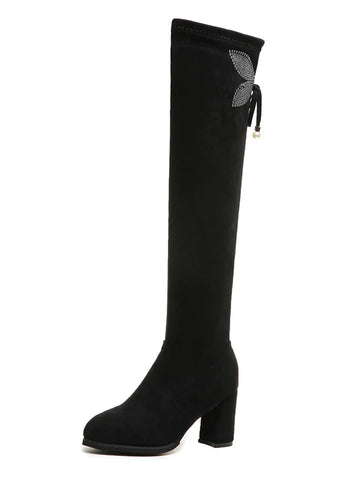 OVER-THE-KNEE BOOTS STRETCH CLOTH BOOTS