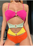 SPLICED SLING ONE-PIECE SWIMSUIT