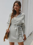 WINTER SEXY WARM SWEATER DRESS