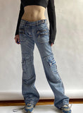 WOMEN POCKET CASUAL JEANS