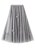 HIGH WAIST FEATHER SKIRT