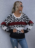 LOOSE PULLOVER ROUND NECK LONG SLEEVE SWEATER