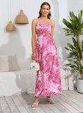 BOHEMIAN PRINT STRAPS DRESS