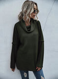 PILE-COLLAR BOTTOM SHIRT KNITTED TOP