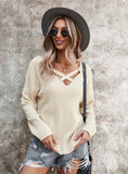 LONG SLEEVE V-NECK SEXY SWEATER