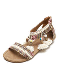 BOHEMIAN WEDGE BEACH SANDALS