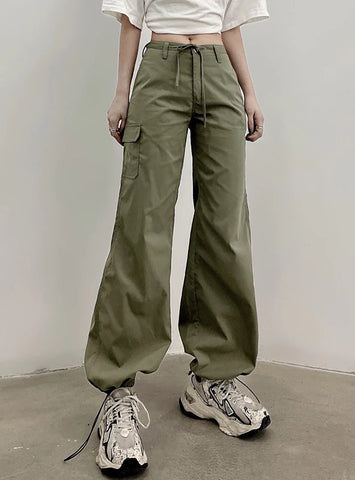 BOW TIE POCKET LOW WAIST PANT