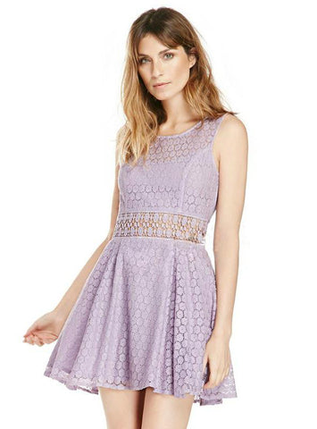 COLD SHOULDER SOLID SLIM LADIES MINI DRESS