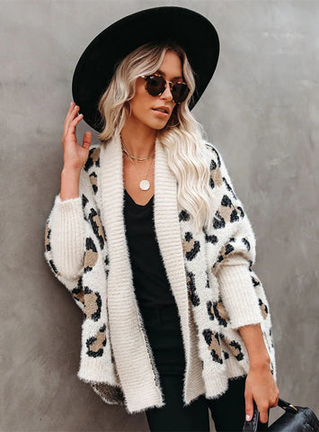 LEOPARD LONG CARDIGAN FEMALE BOHEMIAN