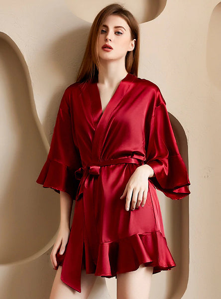 SILK LADIES' NIGHTGOWN AND PAJAMAS