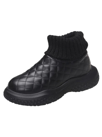 WOOL-WOOL THICK-SOLED SNOW BOOTS