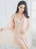 LINGERIE PERSPECTIVE SLING LACE NIGHTDRESS SUIT