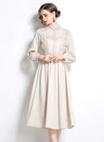PALACE LACE LONG SLEEVE DRESS