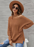 TURTLENECK NECK LOOSE SOLID COLOR SWEATER