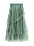 IRREGULAR GAUZE CAKE SKIRT