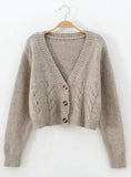 HIGH WAIST SOLID COLOR SWEATER WOMEN SMALL SWETER