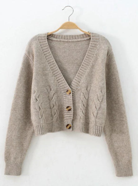 HIGH WAIST SOLID COLOR SWEATER WOMEN SMALL SWETER