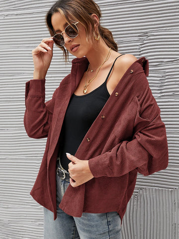 FASHION LOOSE LAPEL POCKET SHIRT