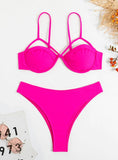 WOMEN SOLID COLOR BEACH BIKINI