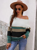 SPLICED LONG-SLEEVED WARM SWEATER