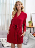 KNITTED COTTON LOOSE NIGHTGOWN